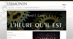 Desktop Screenshot of booksimonin.com
